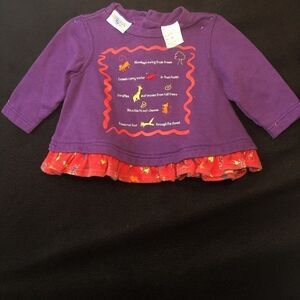 Small Steps Girls L/S Top Sz 12 months Thick